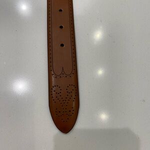 Leather belt